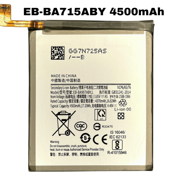 Replacement Battery For Samsung Galaxy A71 SM-A7160 A715F EB-BA715ABY 4500mAh - Best Cell Phone Parts Distributor in Canada, Parts Source Replacement Battery For Samsung Galaxy A71 SM-A7160 A715F EB-BA715ABY 4500mAh - Best Cell Phone Parts Distributor in Canada, Parts Source